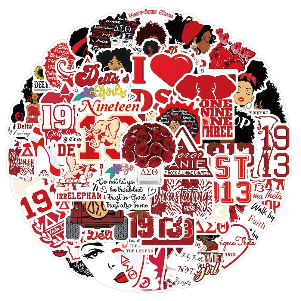 Pacote de adesivos Deltas Sigmas Theta Sororitys Anime 60 unidades