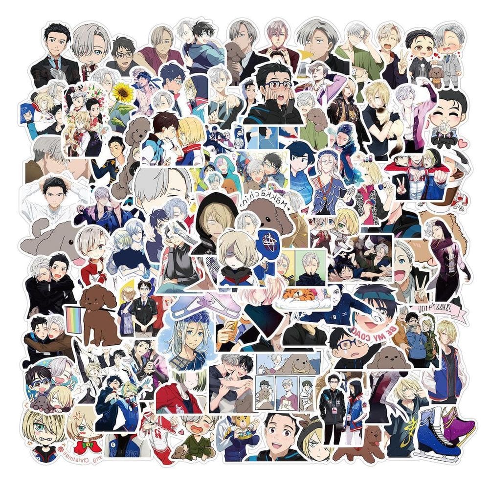 Adesivos Anime Yuris On Ice, vinil, desenho animado, anime, 50 unidades