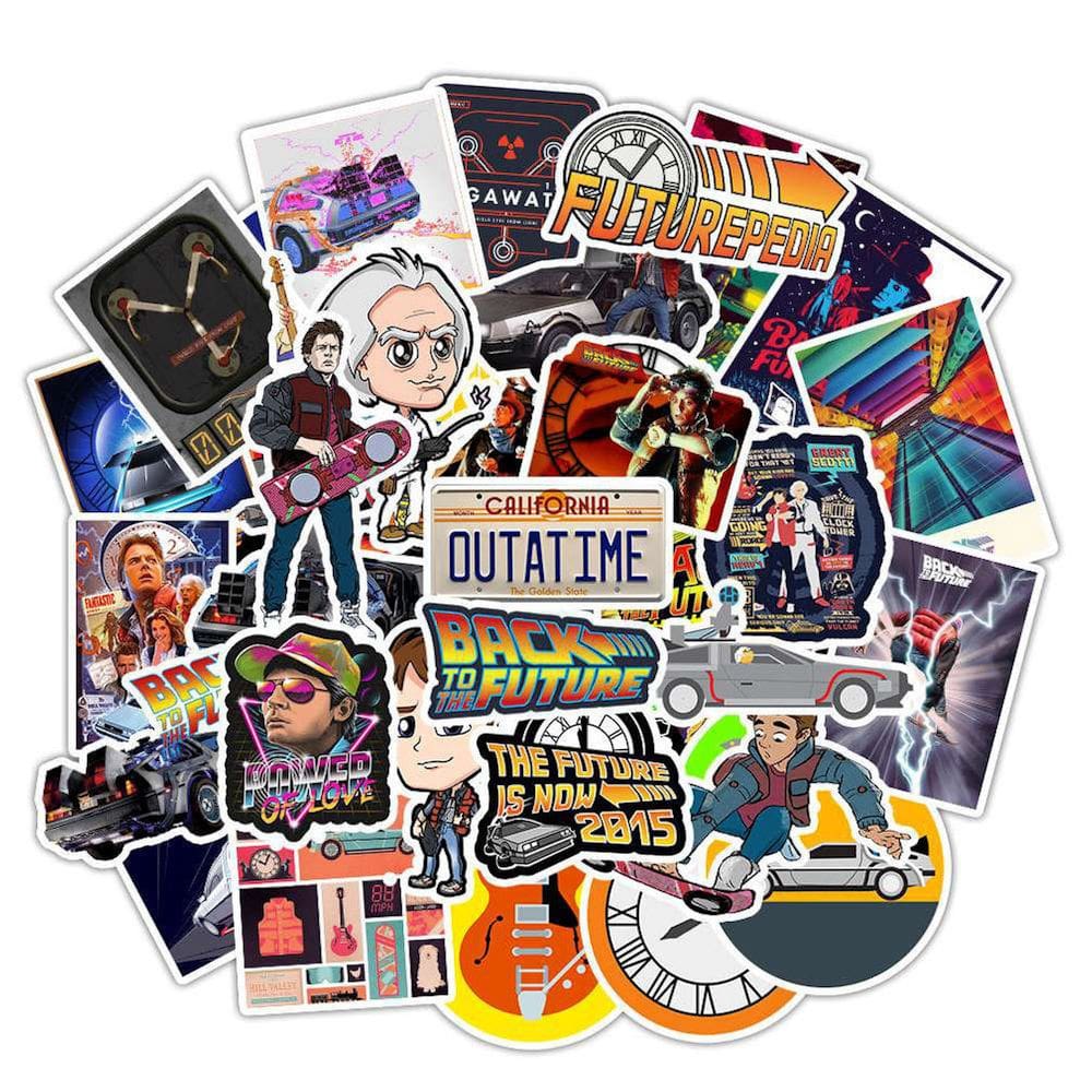 Pacote de adesivos Back To The Futures Anime 50 unidades