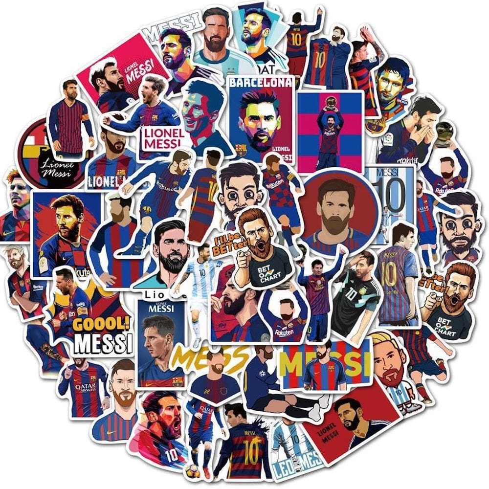 Pacote de adesivos Messies Anime, 50 unidades de adesivos decorativos de desenhos animados