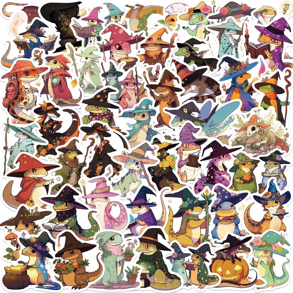 Adesivos de vinil impermeável Minarogekkos chahouas 50 unidades/lote