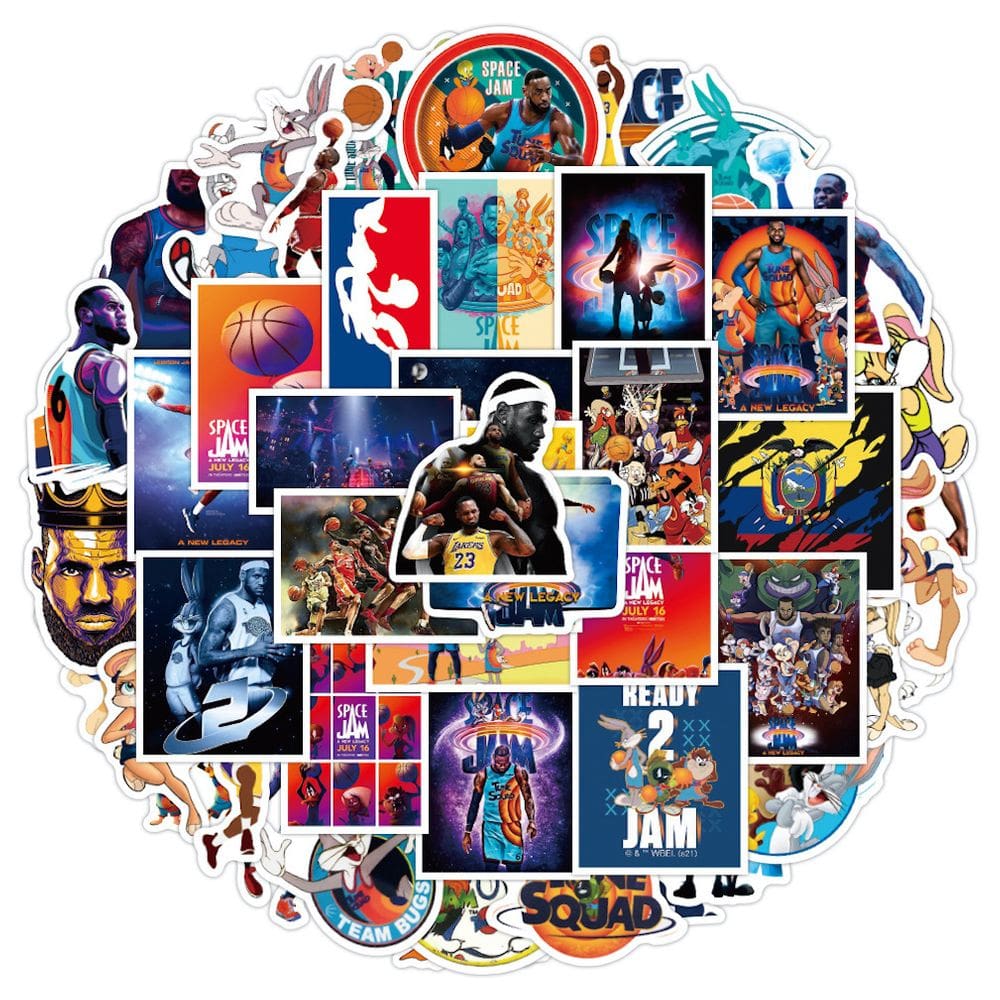 Pacote de 50 peças de adesivos Spaces James Anime com design atraente