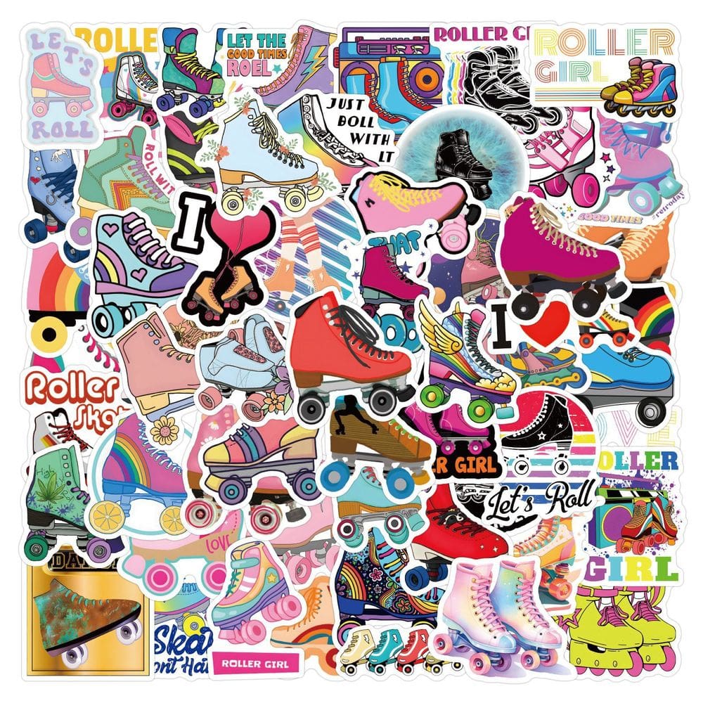 Adesivos 110 unidades/lote Rollers Skatings, vinil impermeável, anime