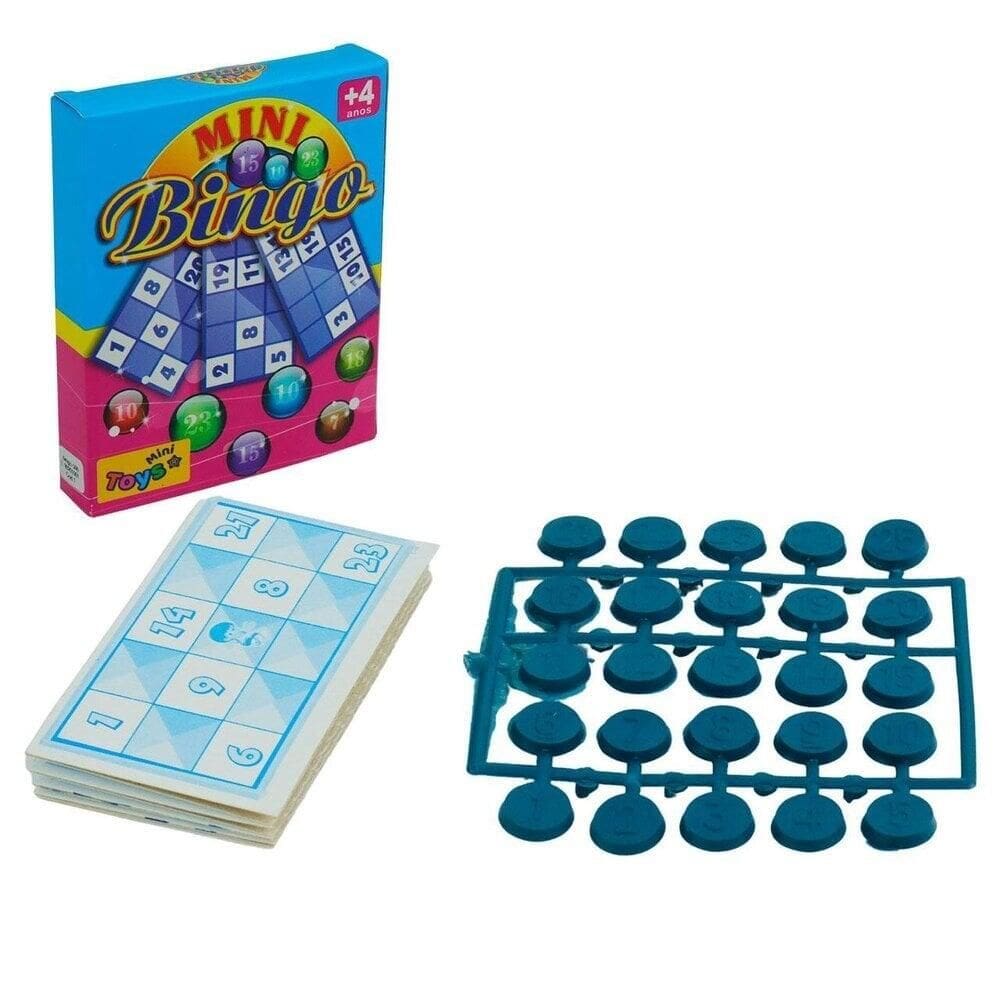 Bingo com 35 Peças com Cartelas e Números - Tudo em Caixa