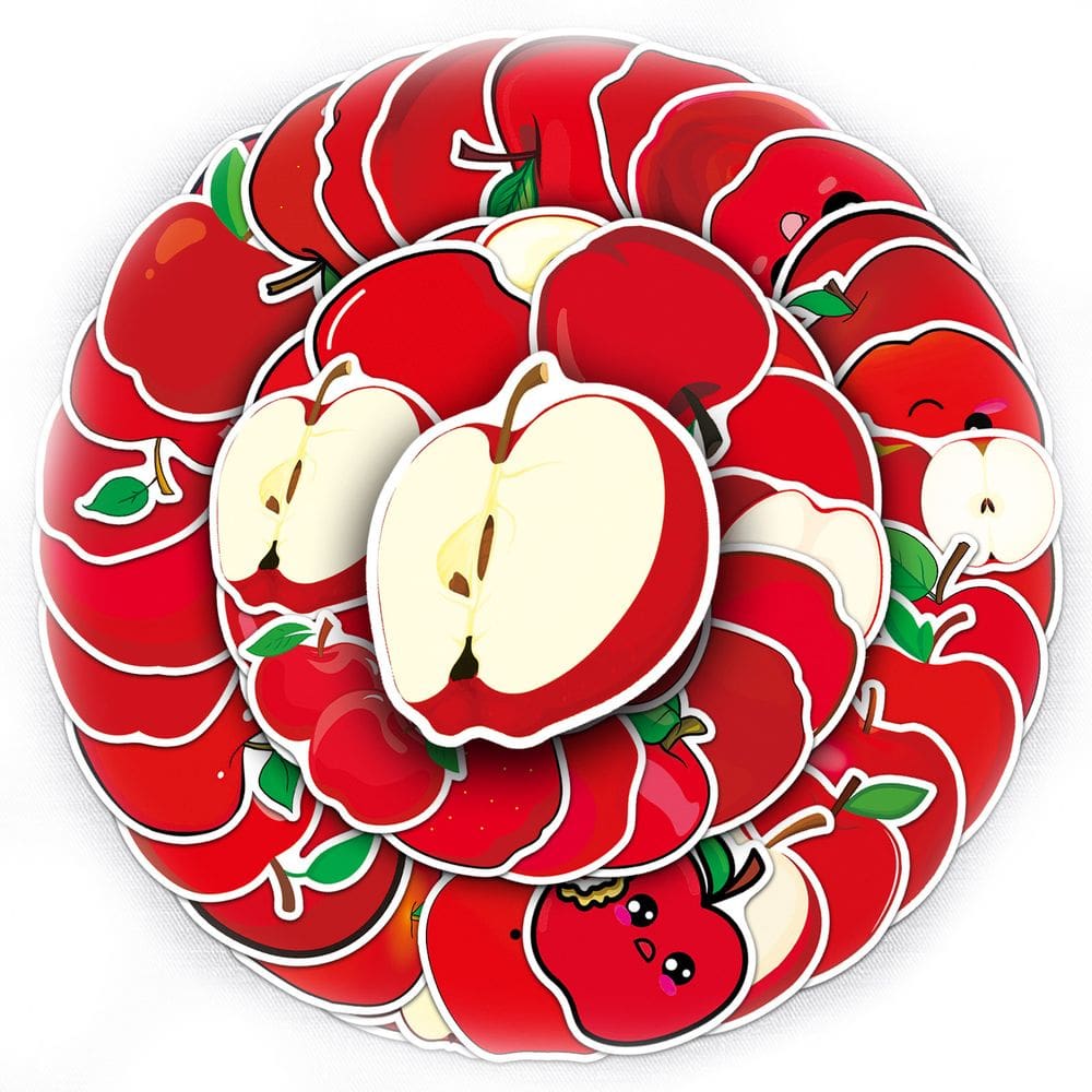 Adesivos, 50 unidades/lote de frutas, anime de vinil impermeável para laptop