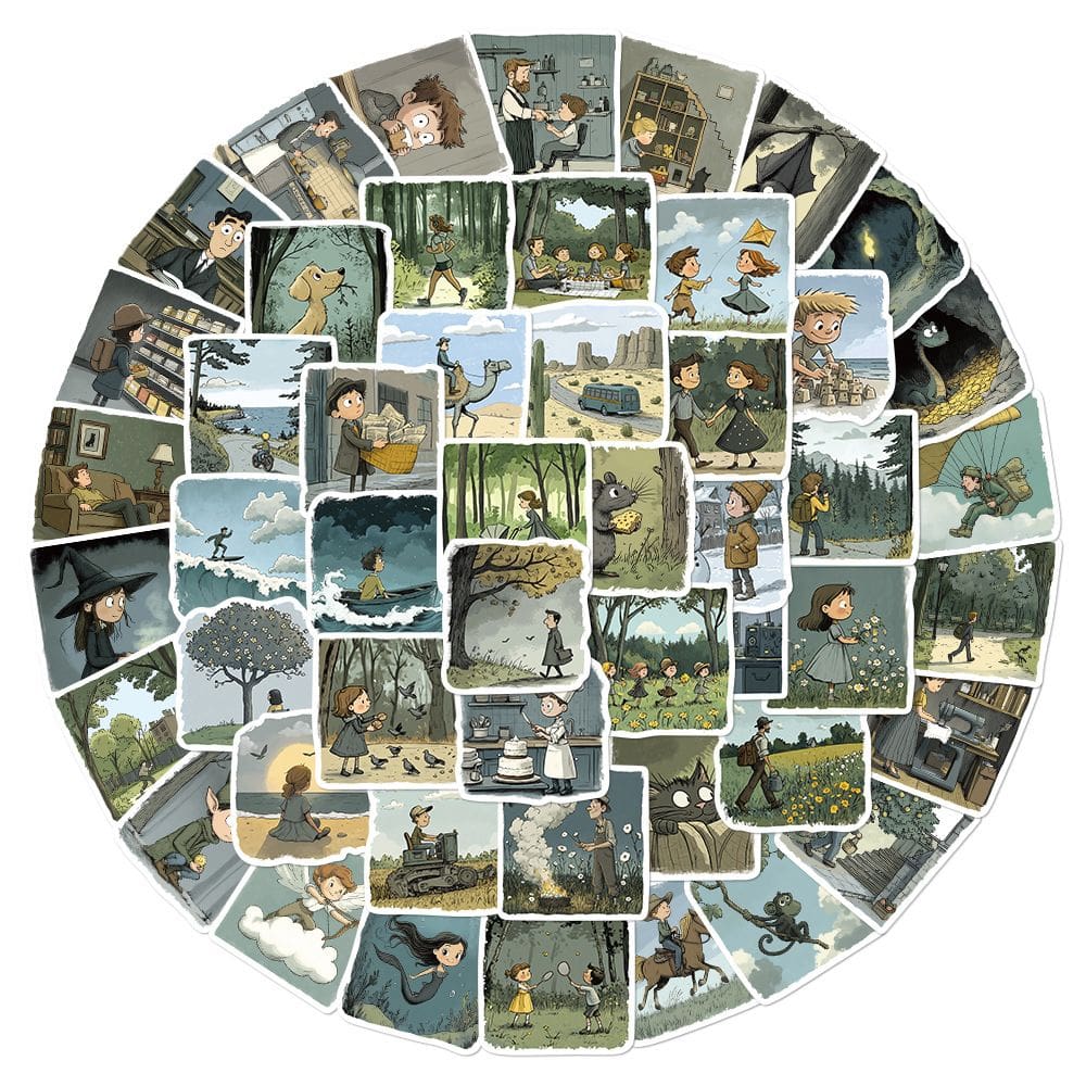 Adesivos Magics Travels Tours em vinil impermeável 50 unidades/lote