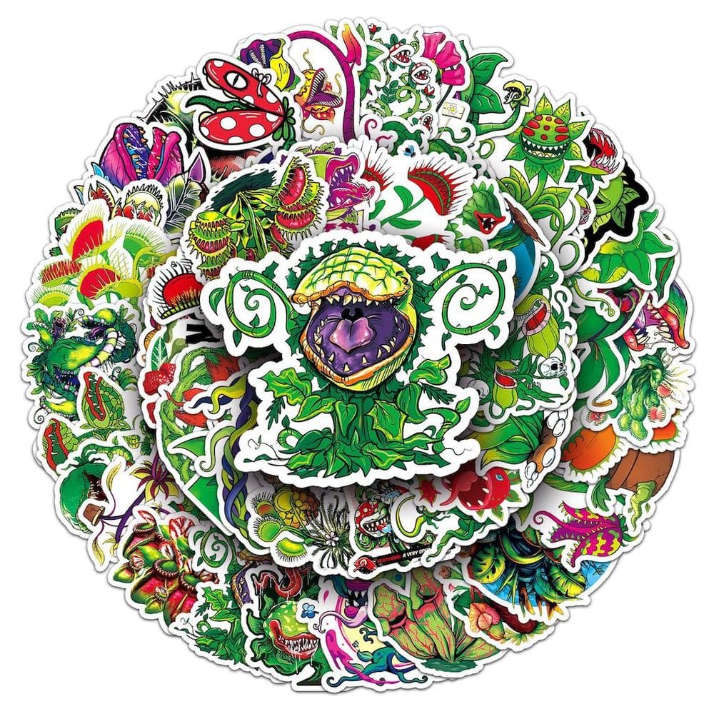 Pacote de adesivos Insect Catching Plant Piranha Flytraps Anime