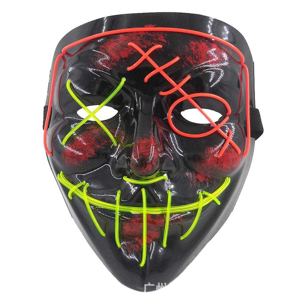 Apresentação teatral de cosplay luminosa de Mask Horror Scary