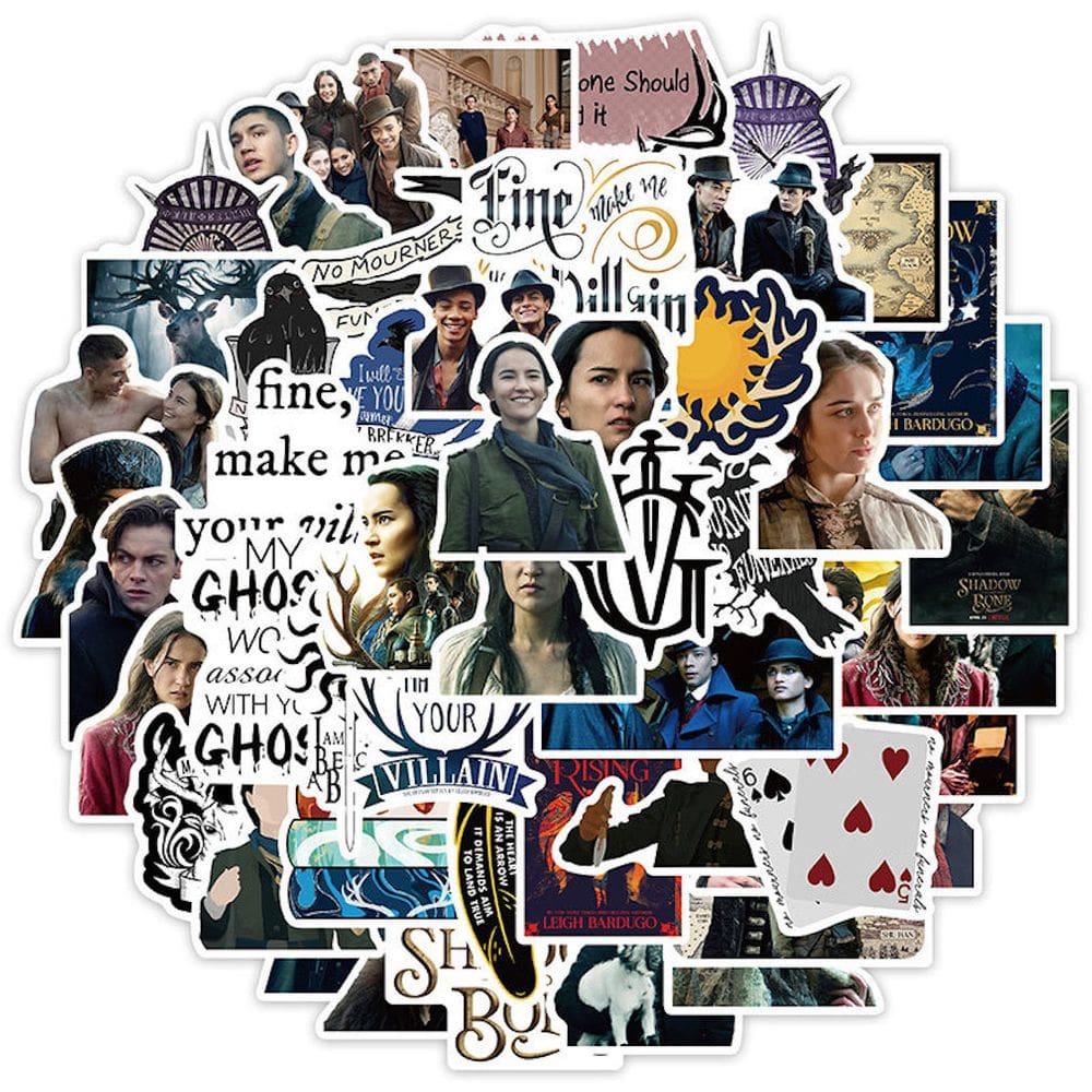 Pacote de adesivos Shadows and Bones Anime, 50 unidades