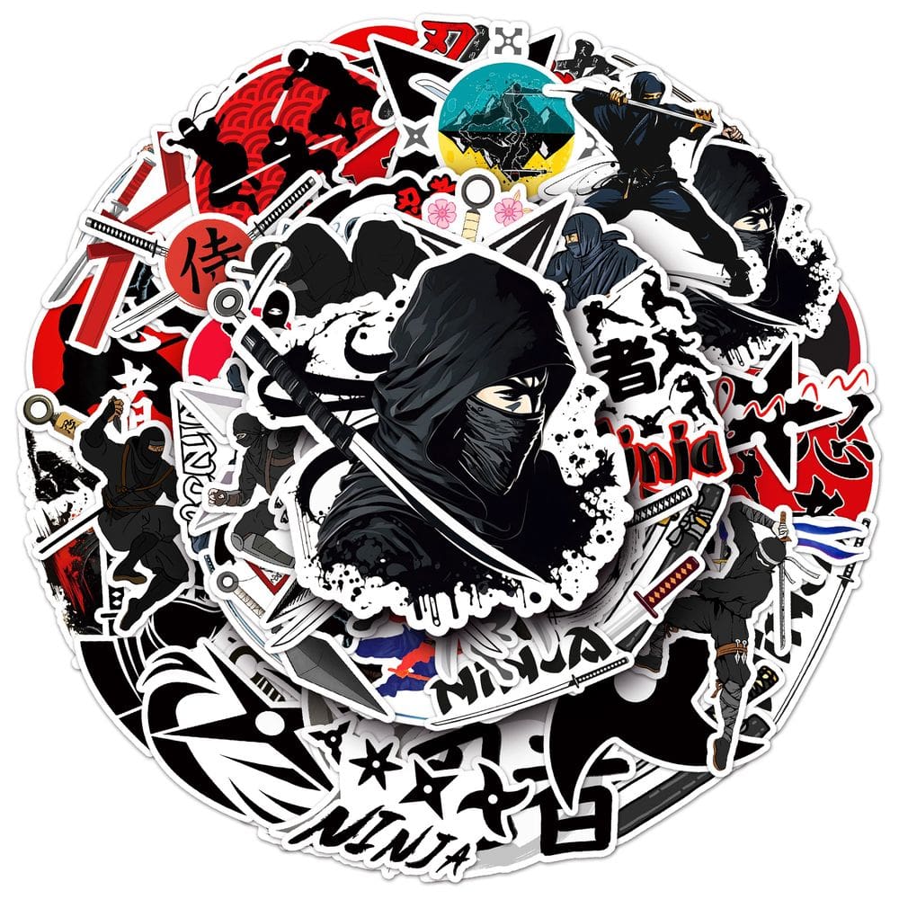 Adesivos Japaneses Ninjas Waterproof Vinyl Anime (50 unidades)