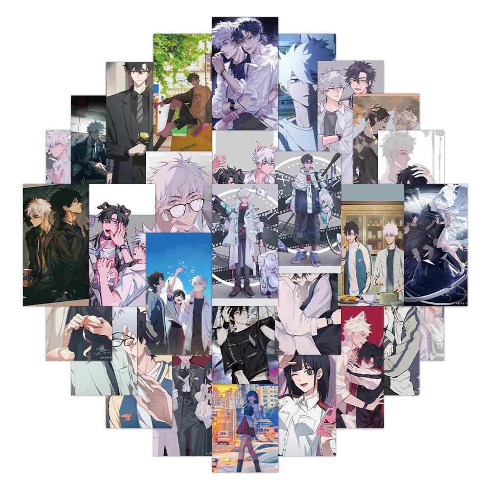 Adesivos, 60 unidades/lote, vinil à prova d`água, anime para laptop e muito mais