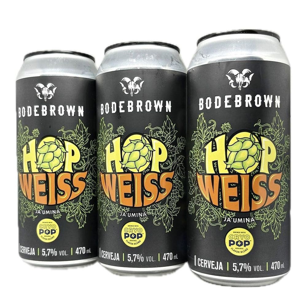 Kit 3 Cervejas Bodebrown Hop Weiss Trigo Cryo Pop 470Ml