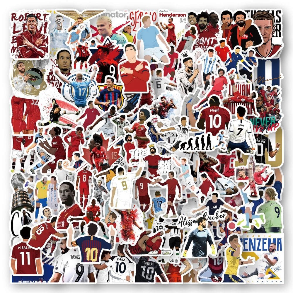 Adesivos 100 unidades/lote Mixed Teams Players Waterproof V