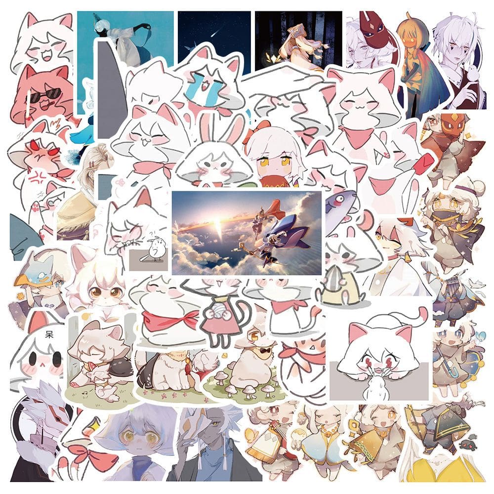 Adesivos Skys Childrens Of Lights, vinil impermeável, 50 unidades