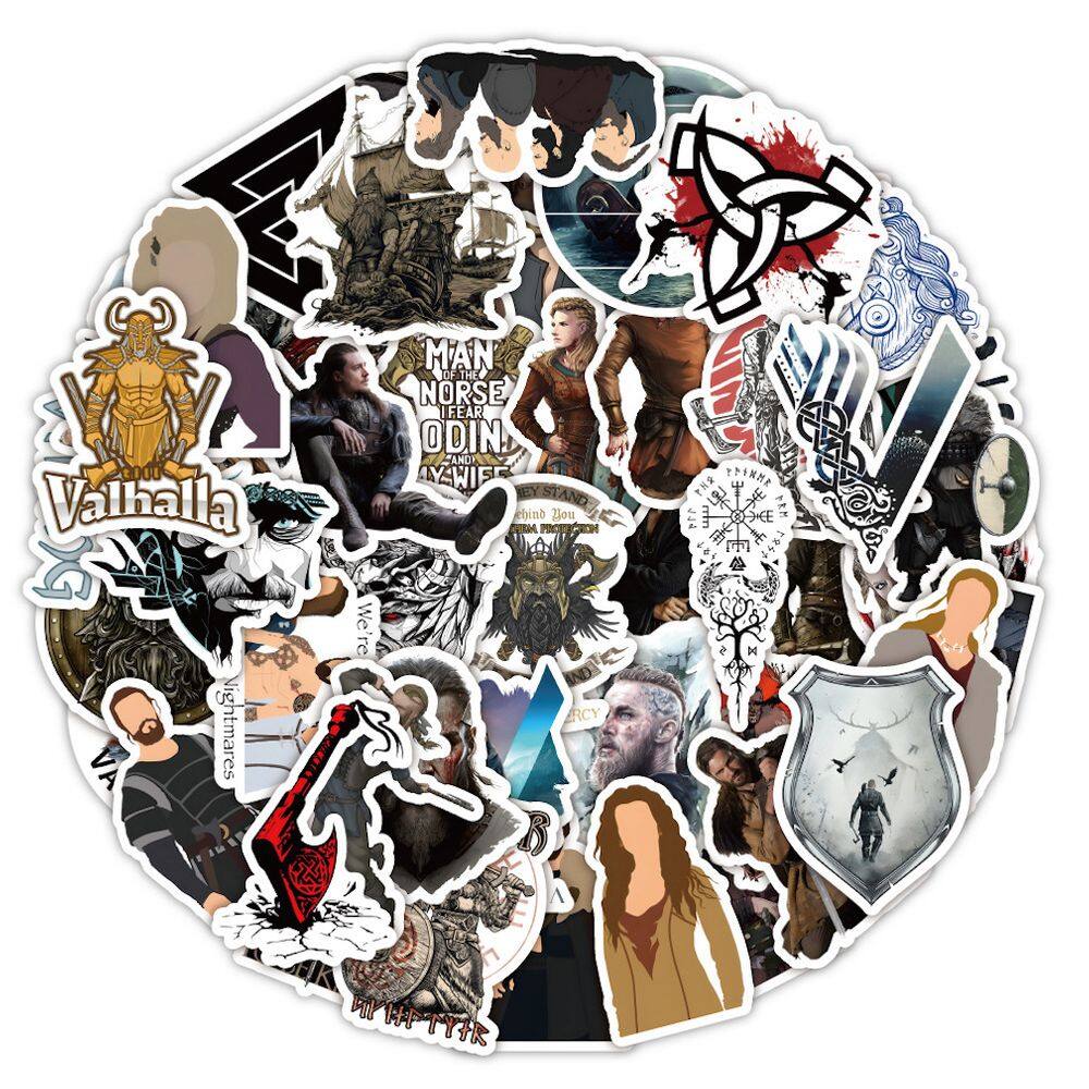 Pacote de adesivos Halls Of Valors Anime 50 unidades 4-7 cm