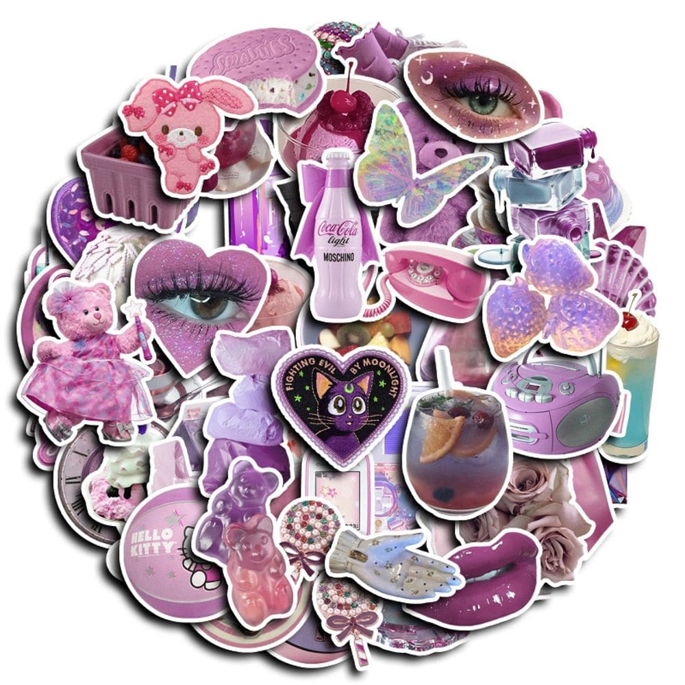 Adesivos 60 unidades/lote de vinil impermeável Barbies Cats Bears