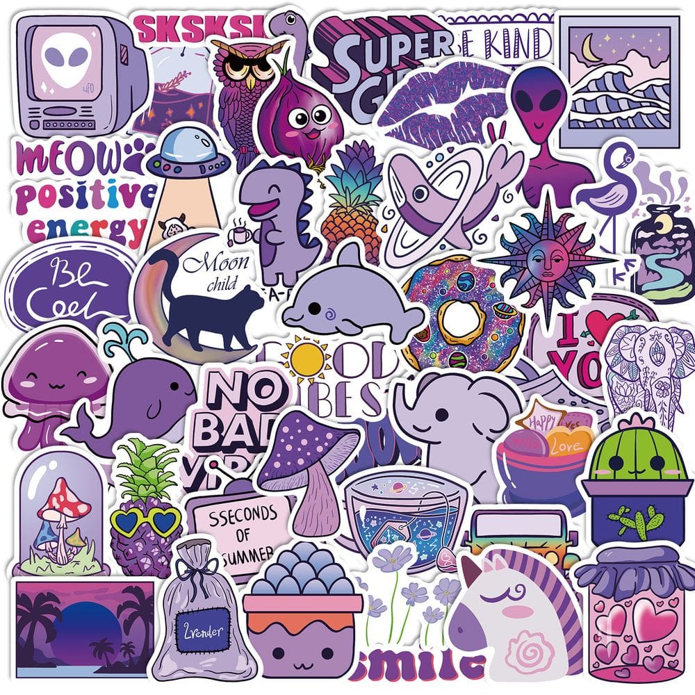 Adesivos: 50 unidades/lote, amarelos, estilos, animais, elefantes, golfinhos