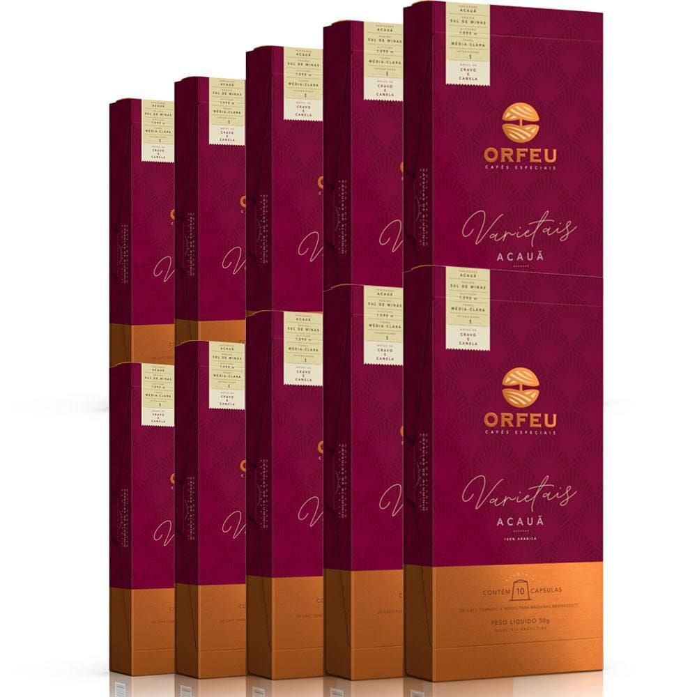 100 Cápsulas Café Orfeu Nespresso Acauã