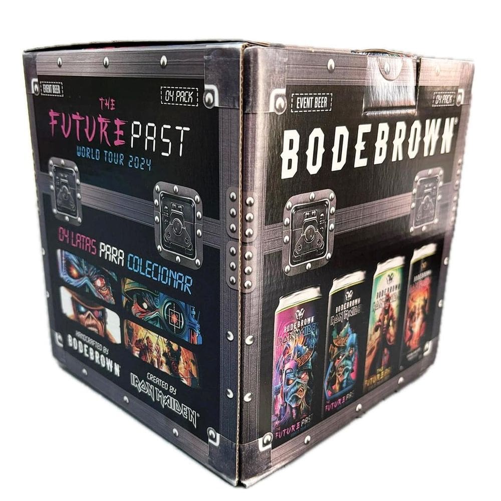 4 Cervejas Presente Iron Maiden Tour Brasil 2024 Latão 473Ml