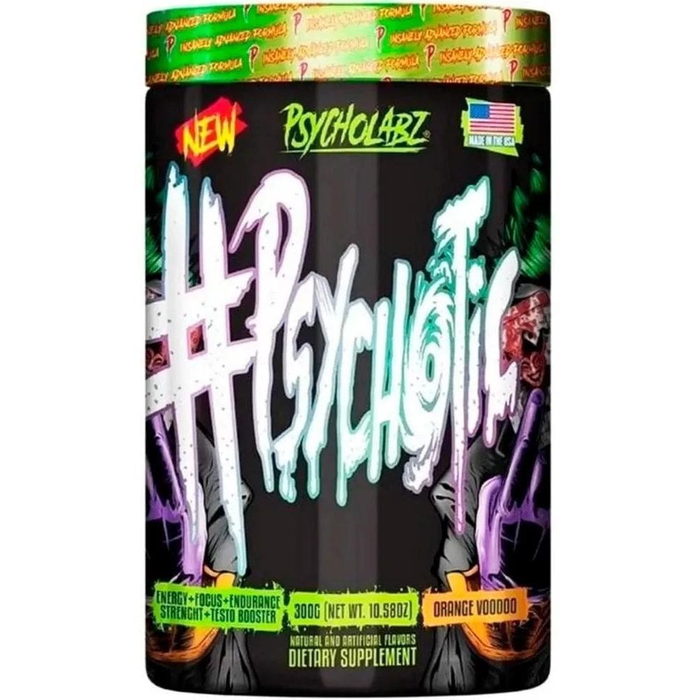 2X Psychotic Black 300G - Psycholabz Sabor Orange Voodoo