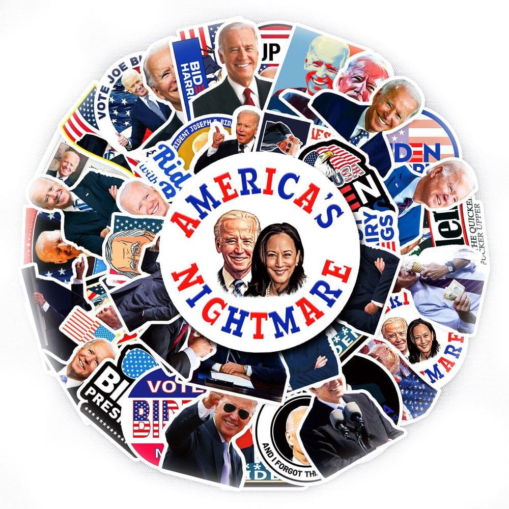 Adesivos de vinil à prova d`água Bidens, anime, 50 unidades/lote