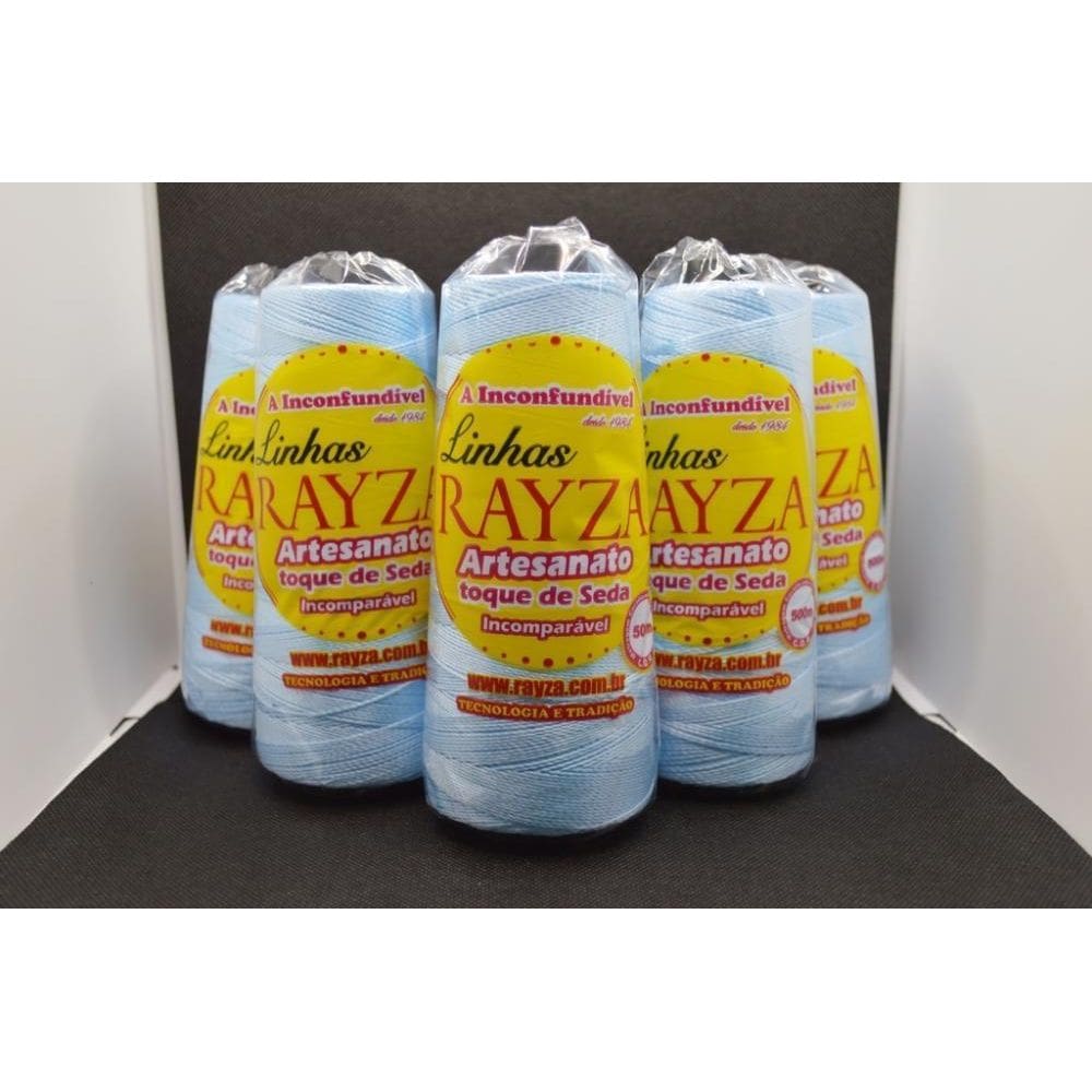 Linhas Para Crochê Rayza Artesanato Grossa -Azul Claro
