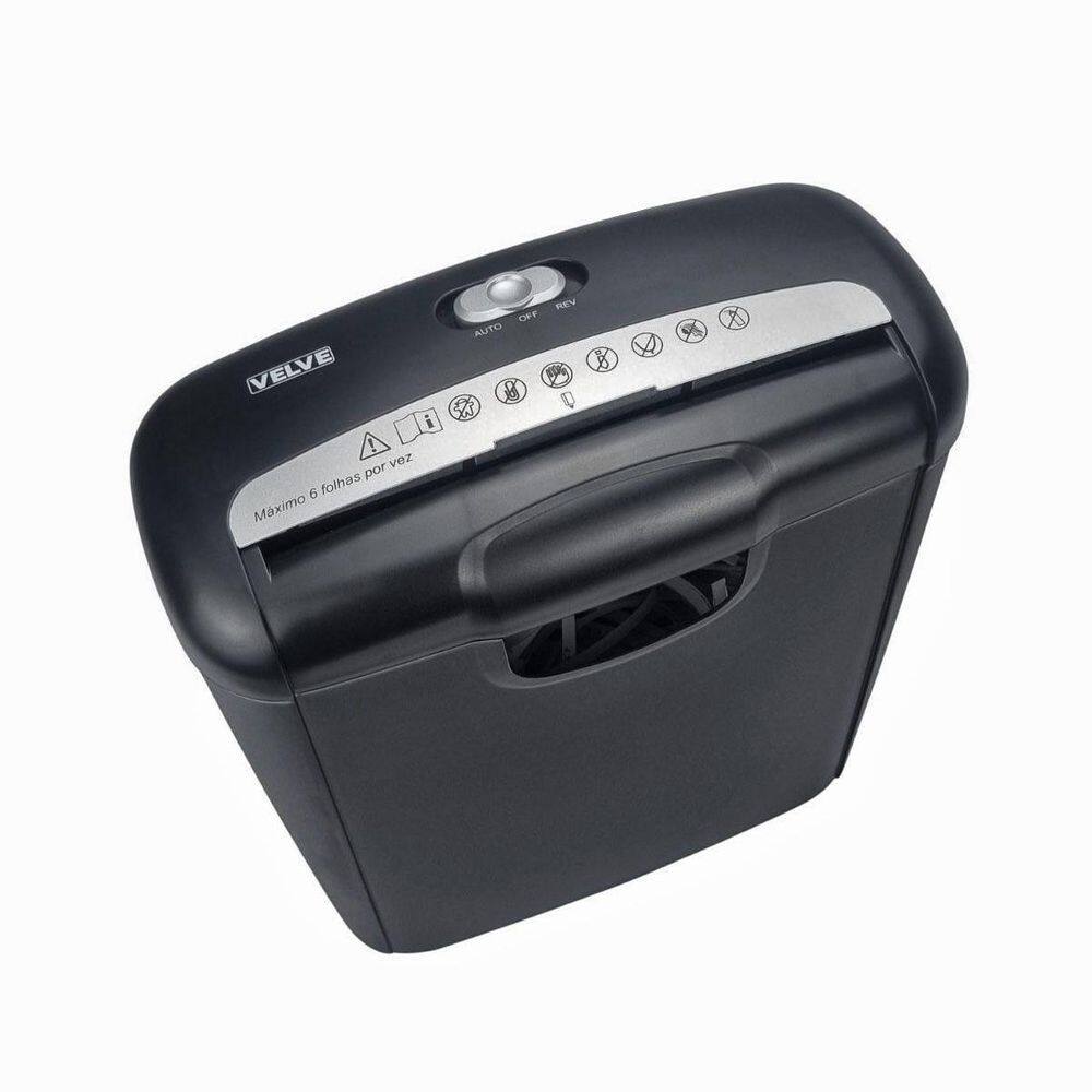 Fragmentadora Papel Cartão 6 Folhas Trituradora Velve Fr2