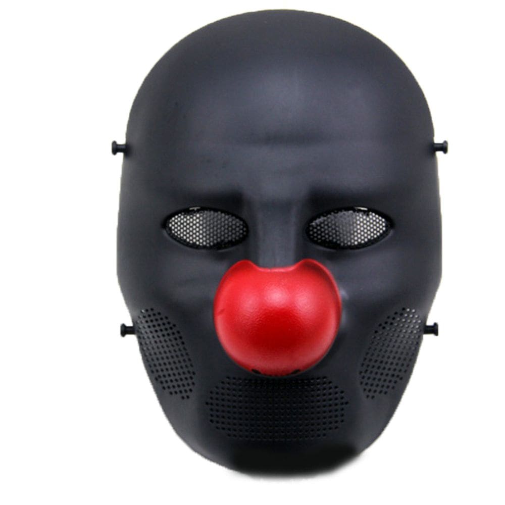 Máscara de cosplay Palhaço preto Halloween Adereços de cosplay de plástico