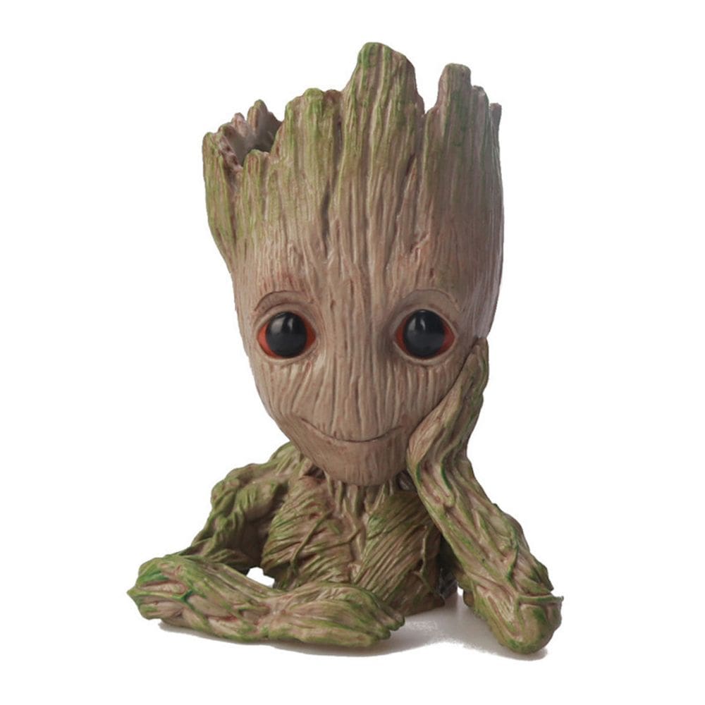 Porta-canetas Flowerpot Baby Groot Tree Anime Figure Toy 12 cm