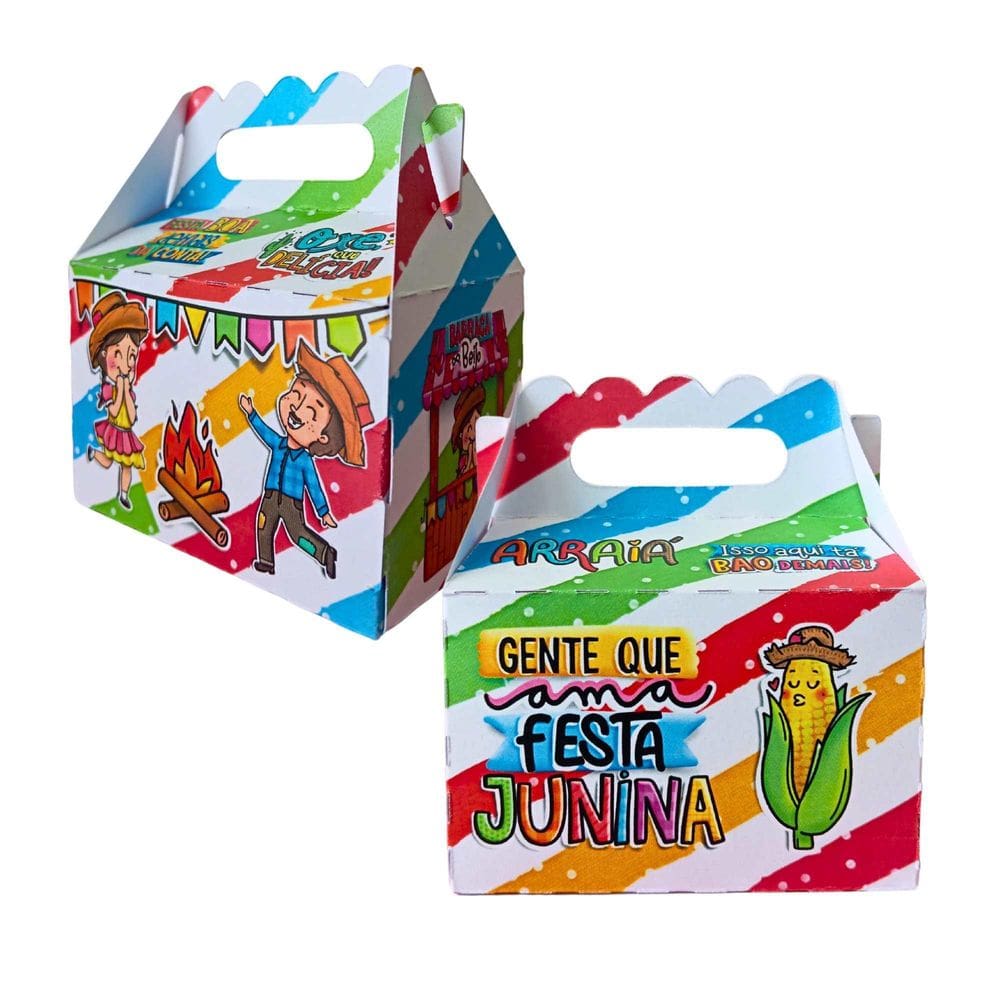 50 Caixas Festa Junina Aniversário São João - 50 Maletinha