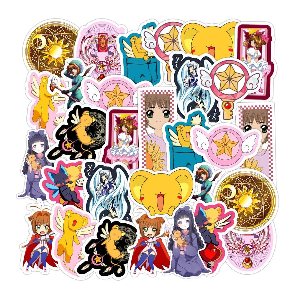 Adesivos Cards Captors Sakura Waterproof Vinyl 40 unidades/lote