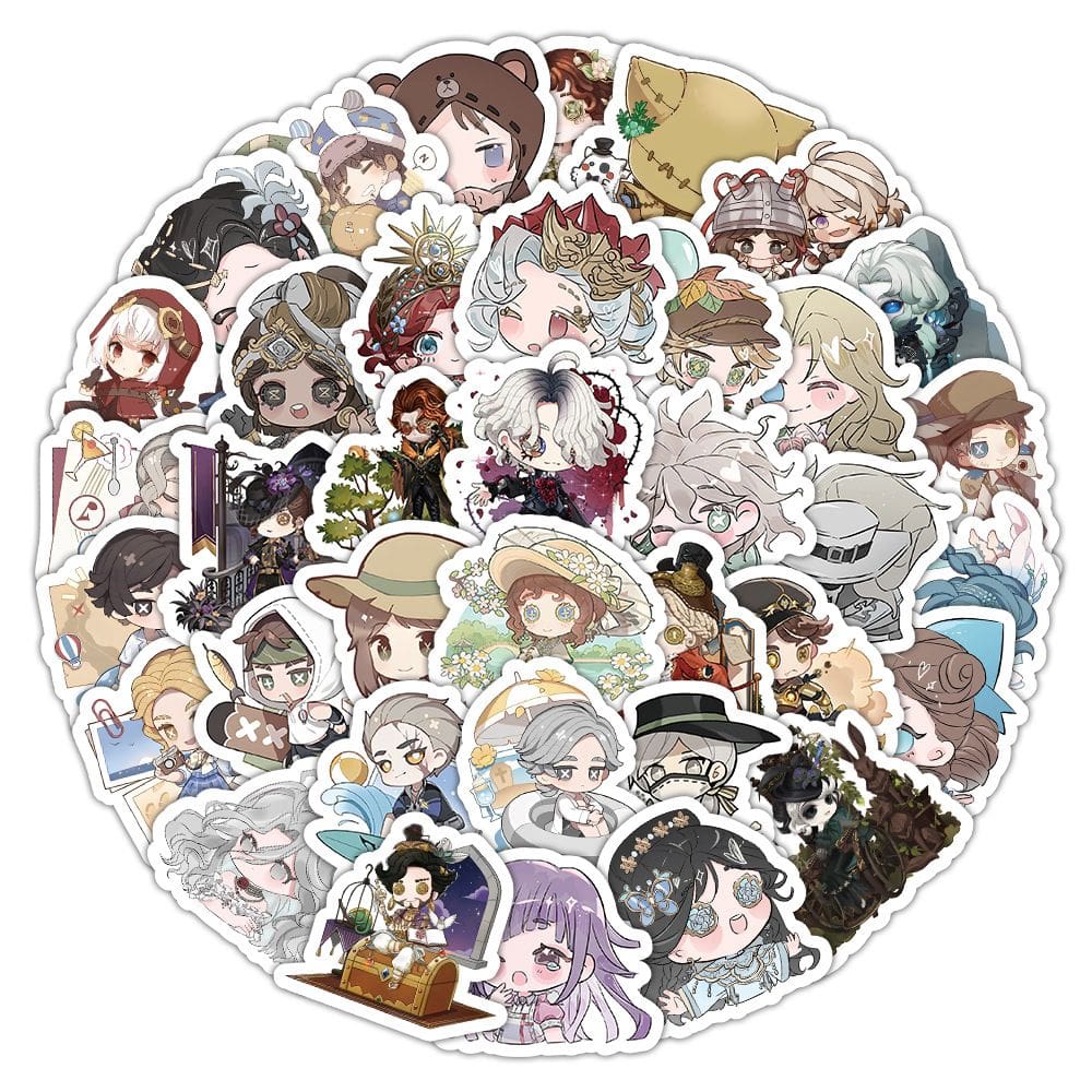 Adesivos Identitys Anime de vinil impermeável 100 unidades/lote