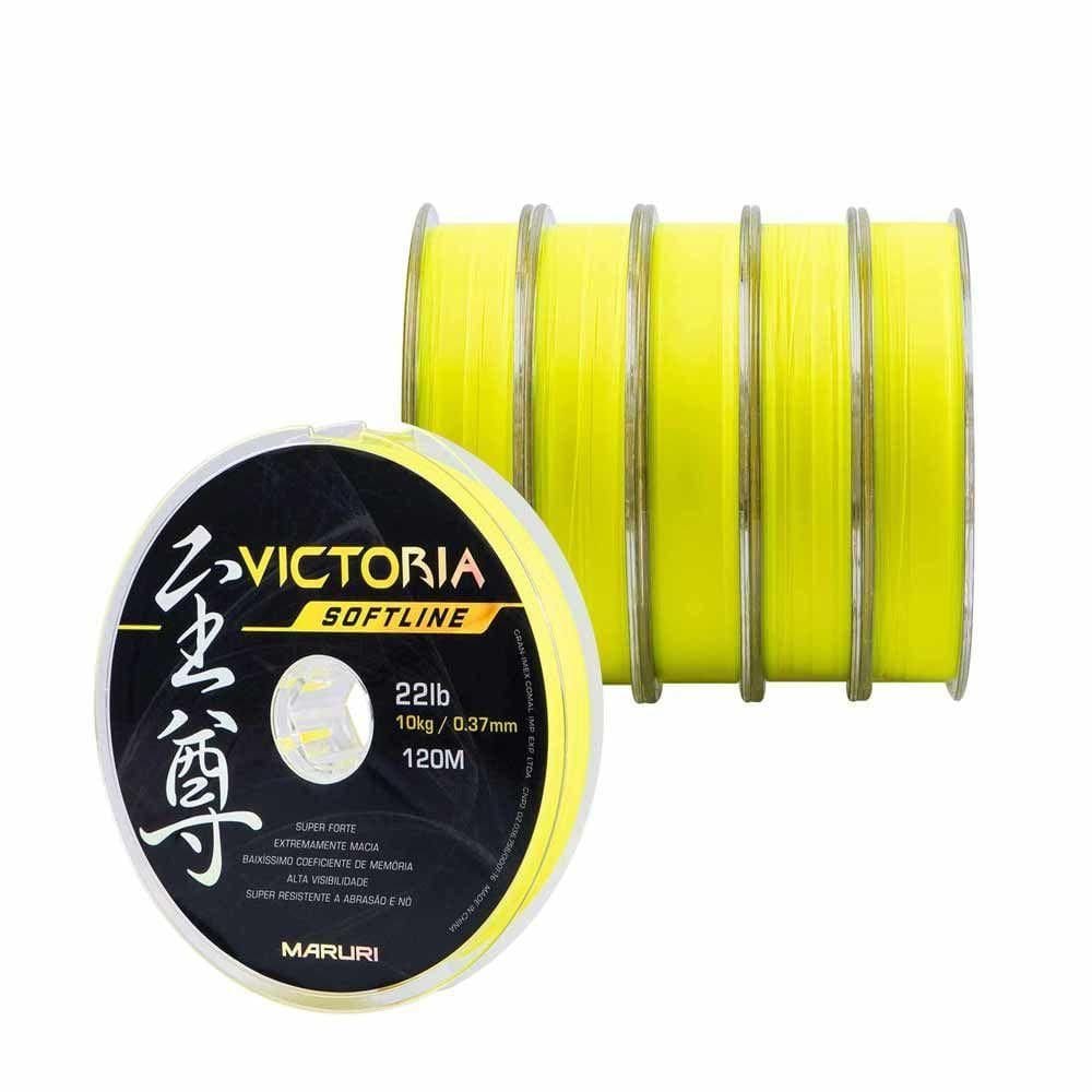 Linha De Pesca Victoria Soft Amarelo 600m Tamanho 0,35mm