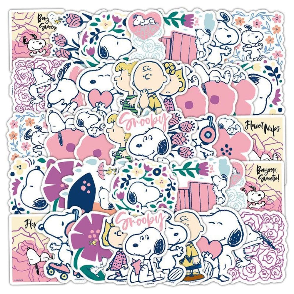 Adesivos Snoopys Waterproof Vinyl Anime 50 unidades/lote 5-7 cm D