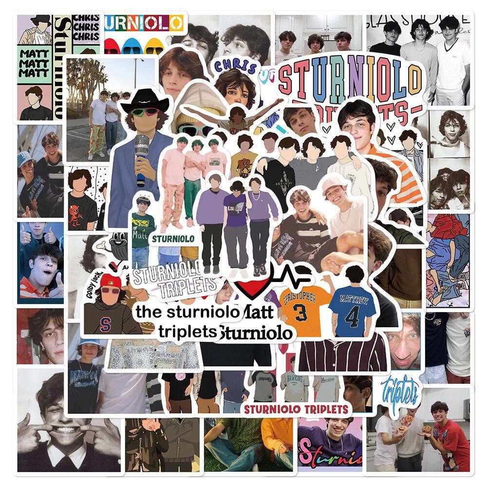 Adesivos Sturniolos Triplets em vinil impermeável 50 unidades/lote