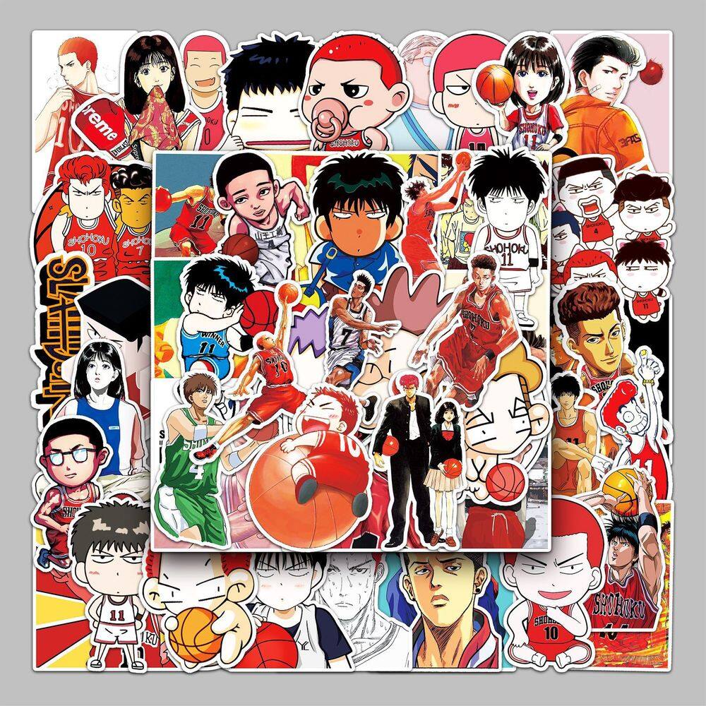 Adesivos Slams Dunks Waterproof Vinyl Anime 57 unidades/lote