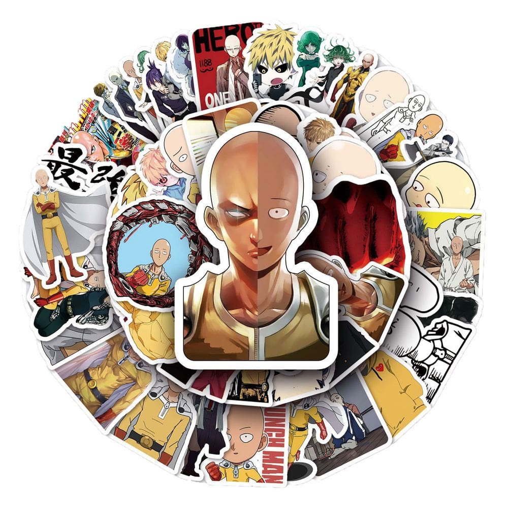 Adesivos 57 unidades/lote de vinil impermeável Punchs Mans Anime S