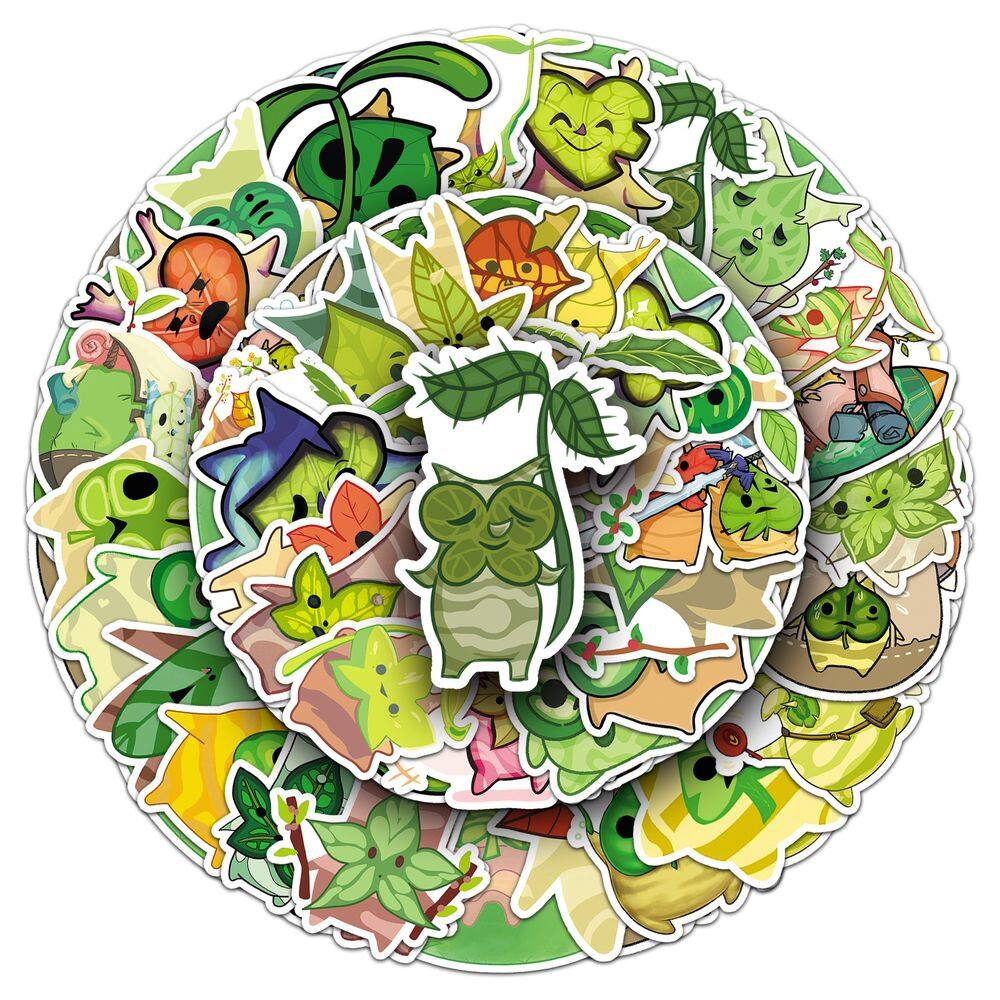 Adesivos Koroks, vinil impermeável, anime, 50 unidades/lote, 5-7 cm