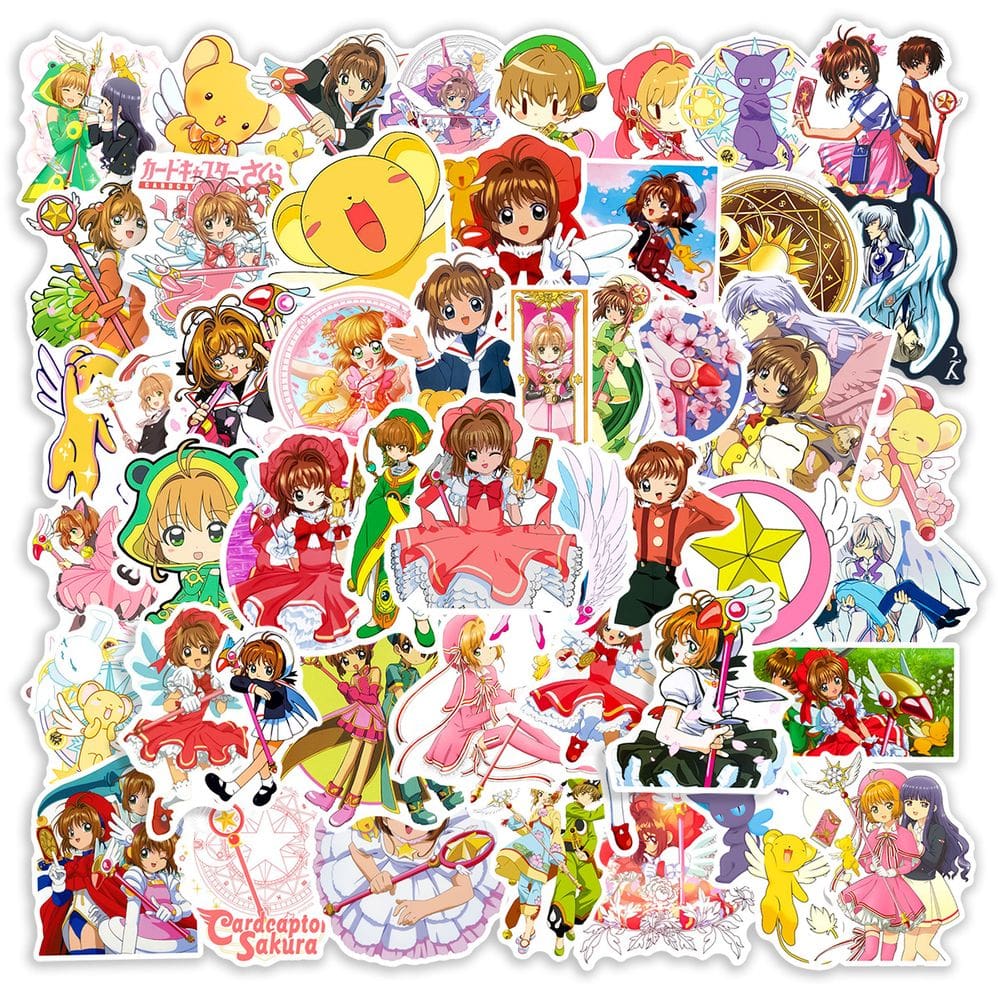 Adesivos Cards Captors Sakura Waterproof Vinyl 50 unidades/lote