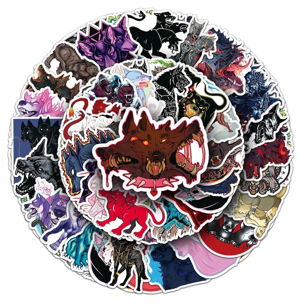 Adesivos Cerberus Waterproof Vinyl Anime 50 unidades/lote 5-7 cm