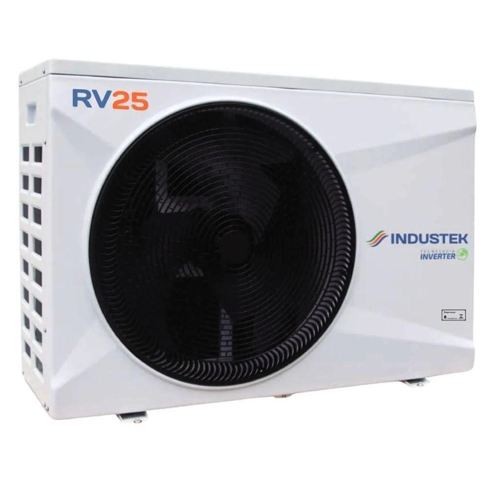 Bomba Trocador De Calor Wi-fi Inverter Aquecimento Para Piscinas Até 25 Mil Litros Rv25 - Industek