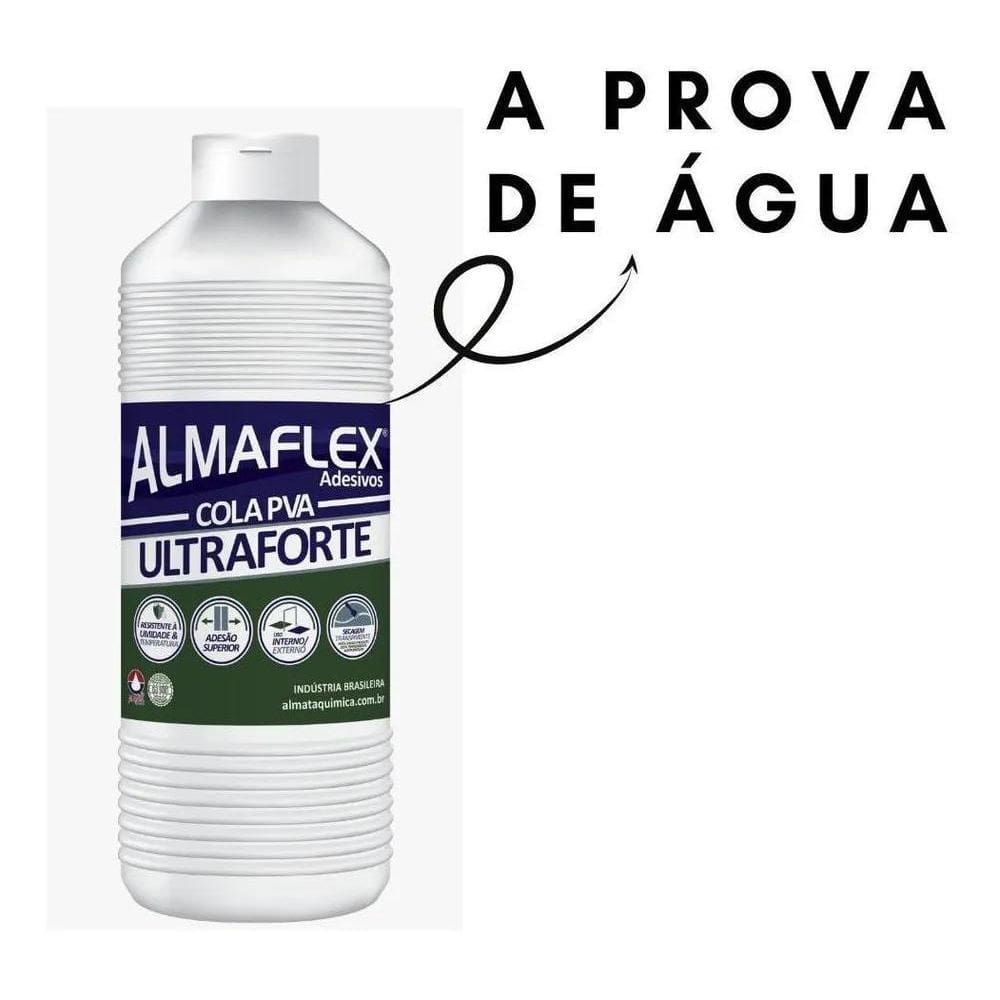 2X Cola Pva Para Madeira Interno E Externo Almaflex 993 1Kg