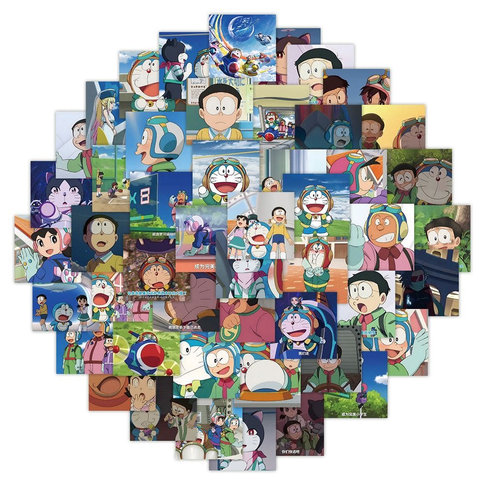 Pacote de adesivos Nobita And The Skys Anime Waterproof Vinyl