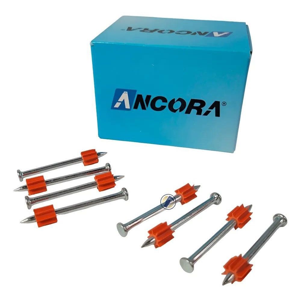 2X Pino Liso Ação Indireta 1/4 X 55Mm Com 100 Peças Âncora