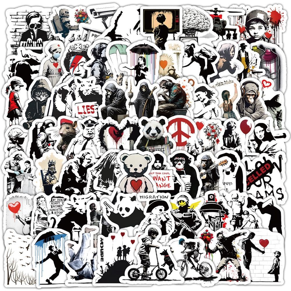 Stickers Banks 100 unidades de adesivos de anime de vinil à prova d`água