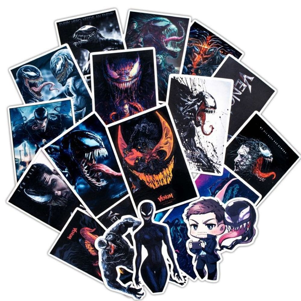 Adesivos de vinil impermeável Venom, anime, 30 unidades/lote