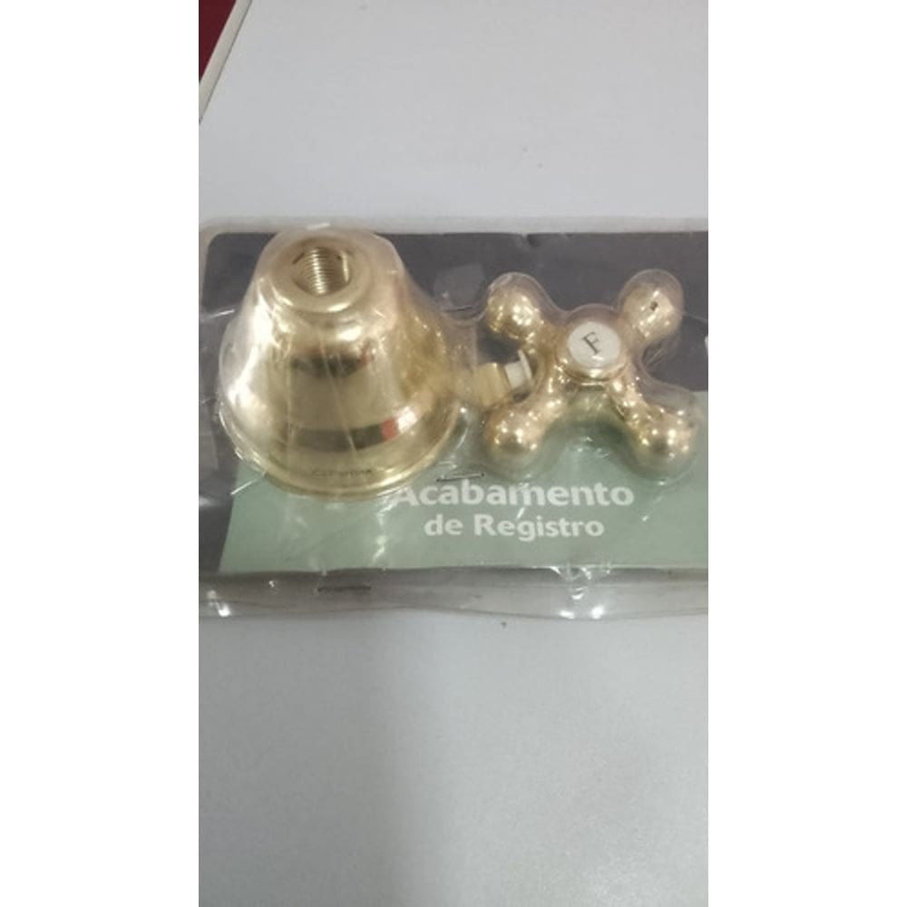 Acabamento Registro Perflex Belle Epoque Dourado Pequeno D52