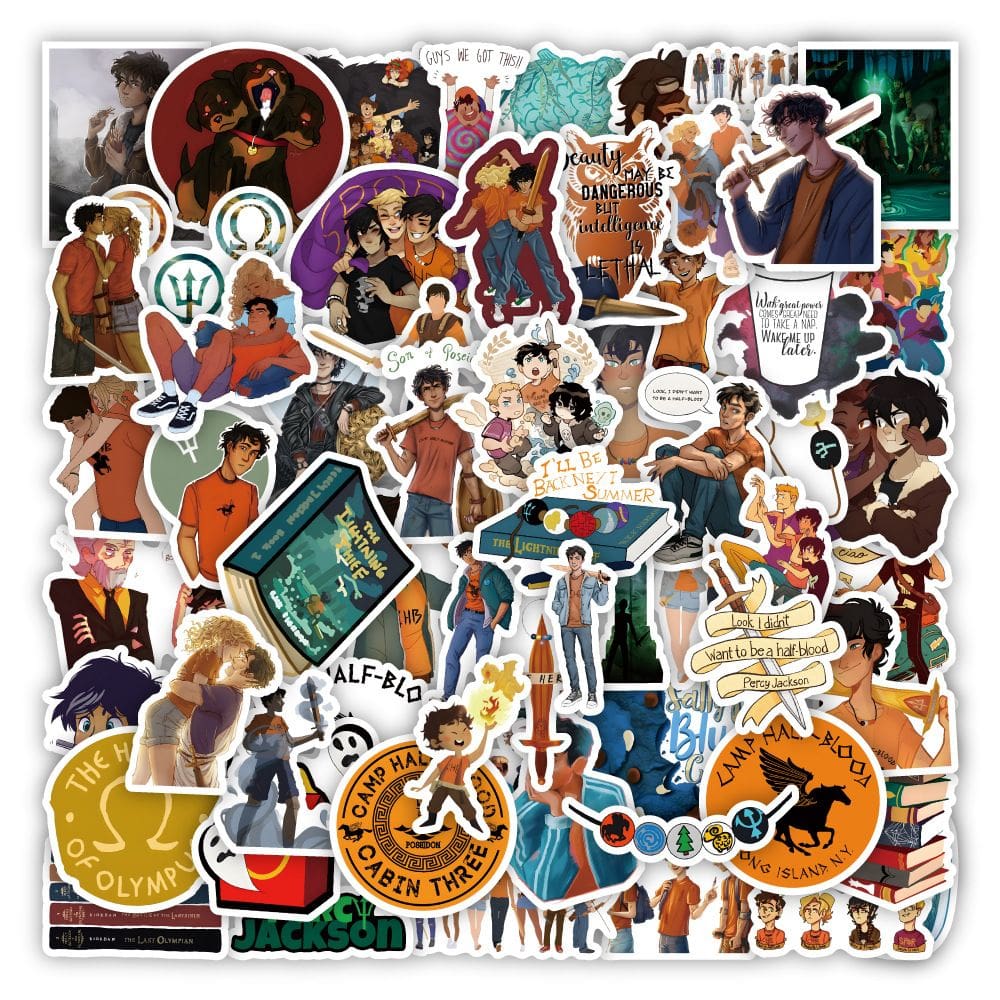 Adesivos de vinil impermeável Percys Jacksons Anime 60 unidades/lote