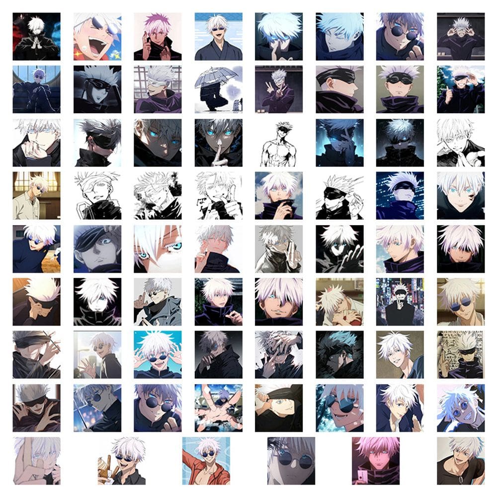 Adesivos Jujutsus Kaisens 70 unidades de vinil impermeável Anime S