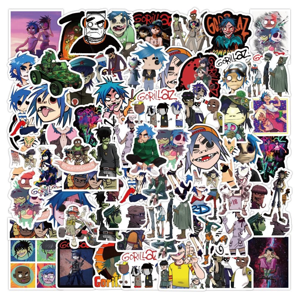 Adesivos Gorillas Waterproof Vinyl Anime 52 unidades/lote 5-7 cm